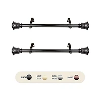 Rod Desyne (Set Of 2) Olympia 1 Adjustable Side Curtain