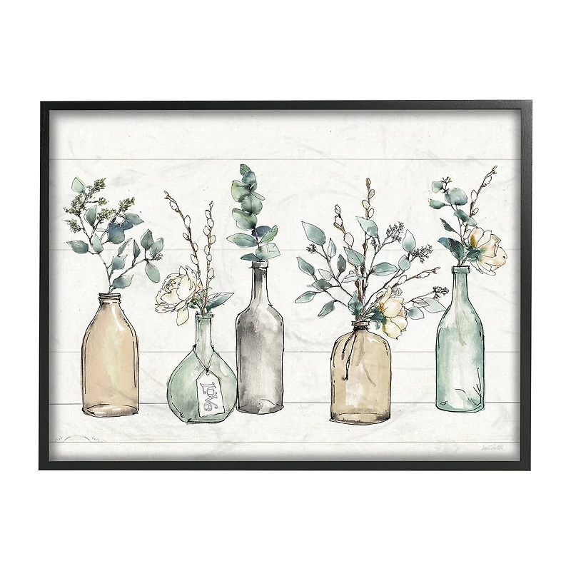 24''X30'' Bottles And Plants Farm Print