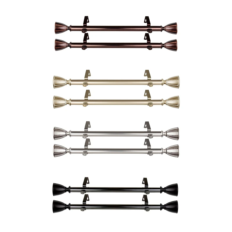 Rod Desyne (Set Of 2) Ayla 1 Adjustable Side Curtain