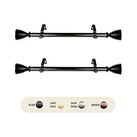 Rod Desyne (Set Of 2) Ayla 1 Adjustable Side Curtain