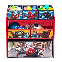 Marvel Spider-Man 6-Cubby Toy Organizer