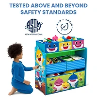 Baby Shark 6-Cubby Toy Organizer