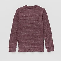 Thereabouts Little & Big Kid Boys Easy-on + Easy-off Sensory Friendly Crew Neck Long Sleeve Adaptive Regular Fit Thermal Top