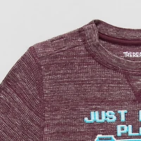 Thereabouts Little & Big Kid Boys Easy-on + Easy-off Sensory Friendly Crew Neck Long Sleeve Adaptive Regular Fit Thermal Top
