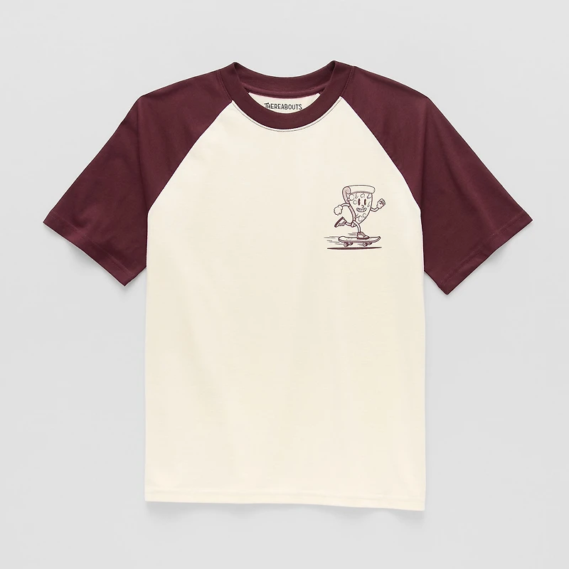 Thereabouts Little & Big Kid Boys Crew Neck Short Sleeve Oversized Graphic T-Shirt