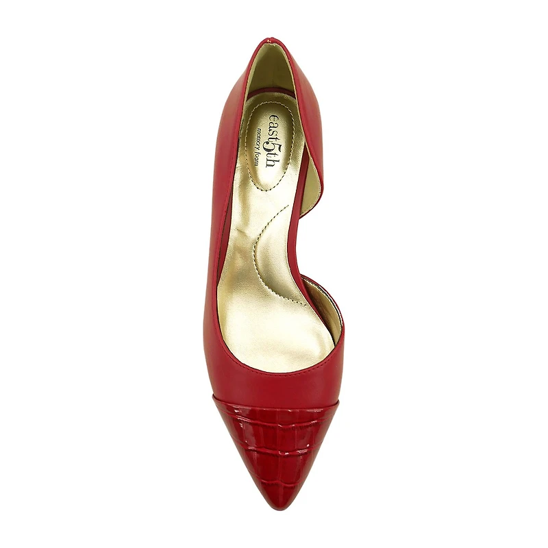 east 5th Dion Womens Pointed Closed Toe Kitten Heel Pumps