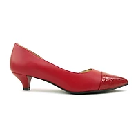 east 5th Dion Womens Pointed Closed Toe Kitten Heel Pumps