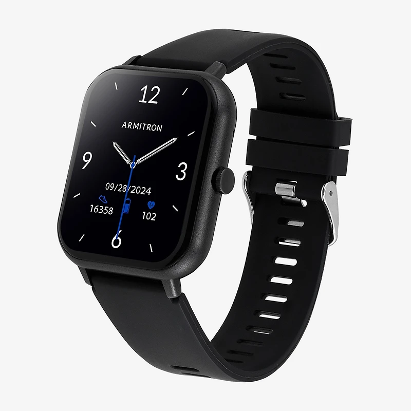 Armitron Connect Unisex Adult Chronograph Black Smart Watch 42-1017dgbk