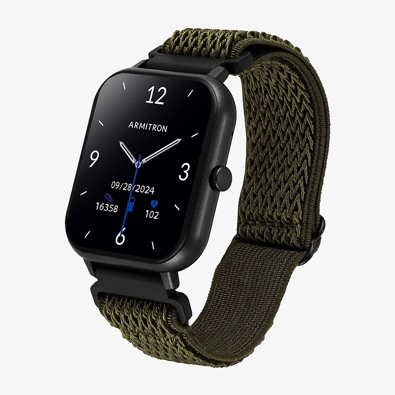Armitron Connect Unisex Adult Chronograph Green Smart Watch 42-1018dggn