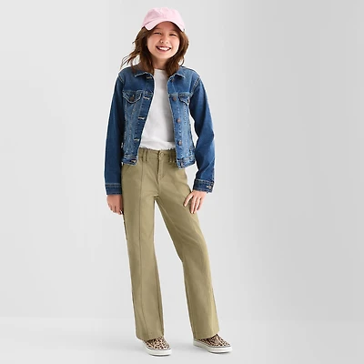 Thereabouts Pintuck Little & Big Kid Girls Regular Fit Flare Trouser