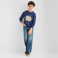 Thereabouts Little & Big Kid Boys Crew Neck Long Sleeve Regular Fit Graphic T-Shirt