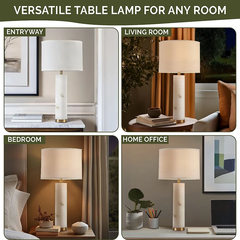 Hampton Hill Prague Alabaster Table Lamp