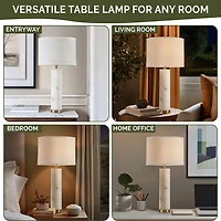Hampton Hill Prague Alabaster Table Lamp