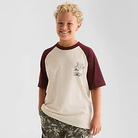 Thereabouts Little & Big Kid Boys Crew Neck Short Sleeve Oversized Graphic T-Shirt