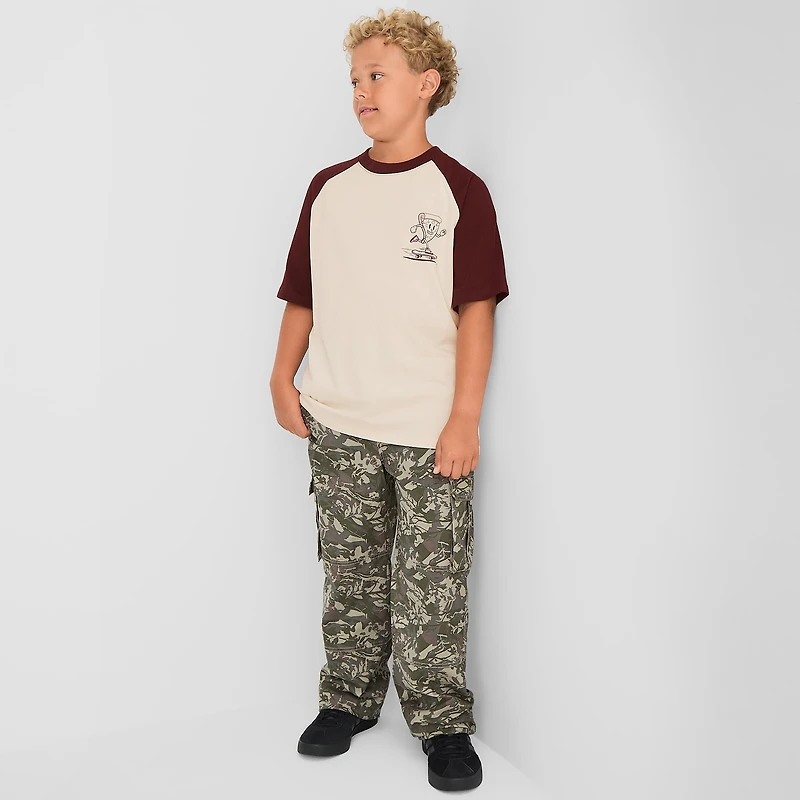 Thereabouts Little & Big Kid Boys Crew Neck Short Sleeve Oversized Graphic T-Shirt