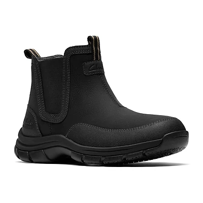 Clarks Mens Walpath Easy Flat Heel Chelsea Boots