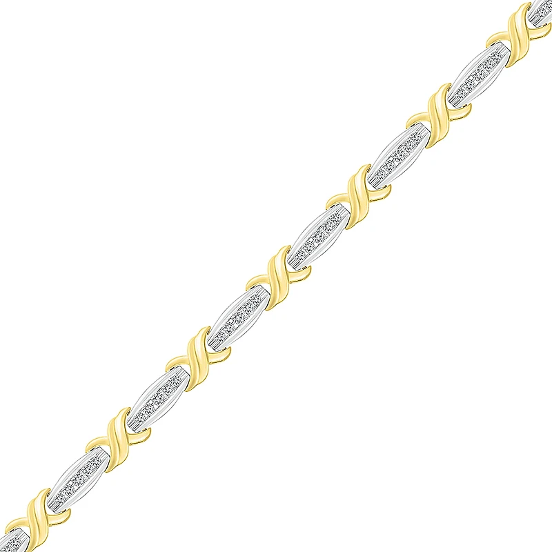 Limited Quantities! Womens 1 CT. T.W. Natural White Diamond 10K Gold 7 Inch Tennis Bracelet