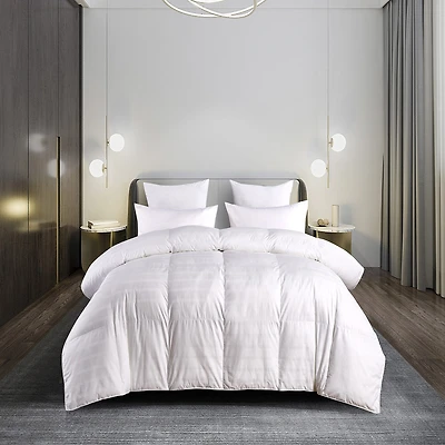 Blue Ridge Home Fashions 600 Thread Count Windowpane Duraloft Down Alternative Comforter