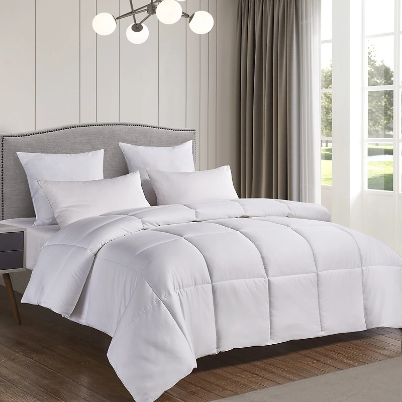 Blue Ridge Home Fashions Naples 700 Thread Count Sateen Cotton Down Alternative Comforter