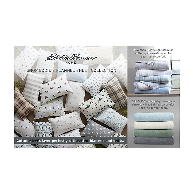 Eddie Bauer Bears And Trees Sheet Set