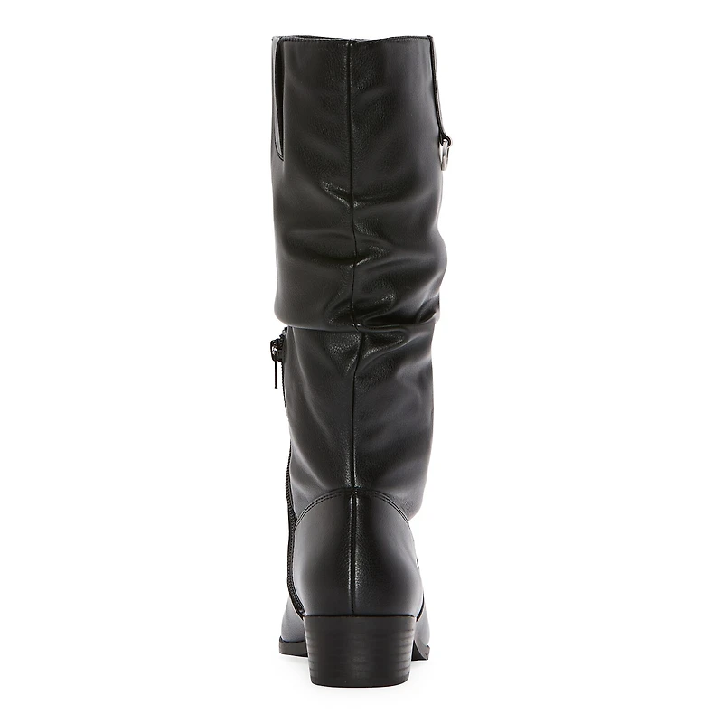 St. John's Bay Womens Fannie Stacked Heel Slouch Boots