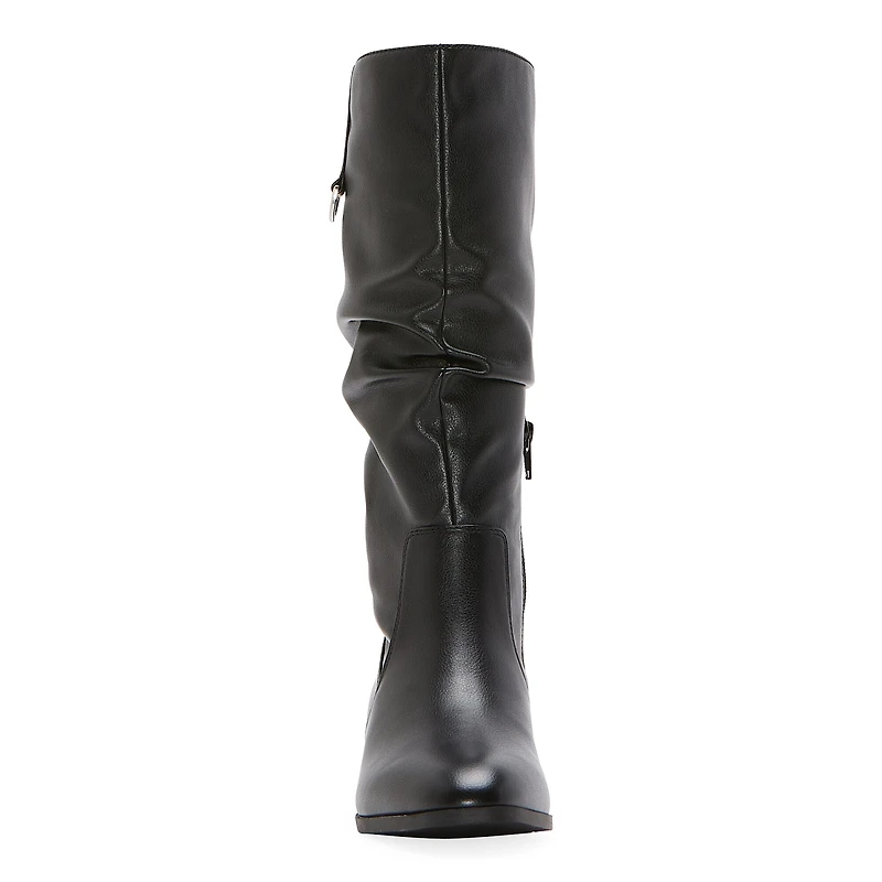 St. John's Bay Womens Fannie Stacked Heel Slouch Boots