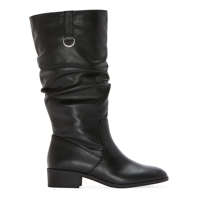 St. John's Bay Womens Fannie Stacked Heel Slouch Boots
