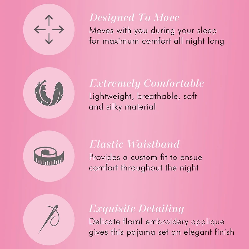 Exquisite Form Womens V-Neck Short Sleeve 2-pc. Pajama Set