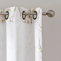 Regal Home Ayden Blossom Grommet Top Energy Saving Blackout Single Curtain Panel