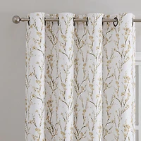 Regal Home Ayden Blossom Grommet Top Energy Saving Blackout Single Curtain Panel