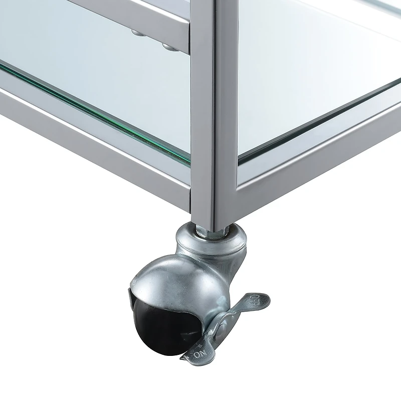 Convenience Concepts Town Square Faux Marble-Top Kitchen Cart