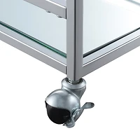 Convenience Concepts Town Square Faux Marble-Top Kitchen Cart