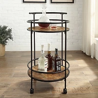 Convenience Concepts Charlie Engineered Wood Kitchen Cart