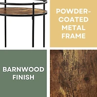 Convenience Concepts Charlie Engineered Wood Kitchen Cart