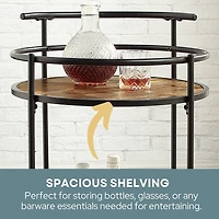 Convenience Concepts Charlie Engineered Wood Kitchen Cart