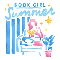 Book Girl Summer Womens Juniors Crew Neck Short Sleeve Regular Fit Graphic T-Shirt