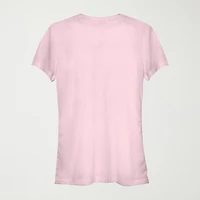 Womens Juniors Crew Neck Short Sleeve Regular Fit Kirby Nintendo Graphic T-Shirt