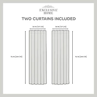 Exclusive Home Curtains Crescendo Tab Top Room Darkening Set of 2 Curtain Panel