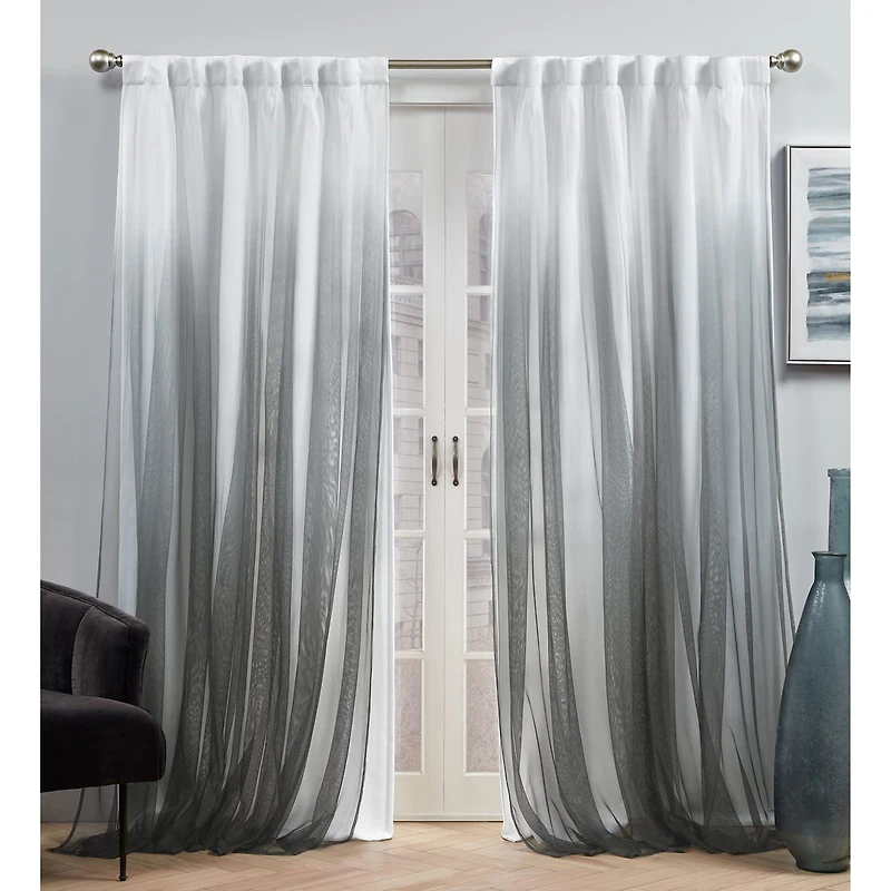 Exclusive Home Curtains Crescendo Tab Top Room Darkening Set of 2 Curtain Panel