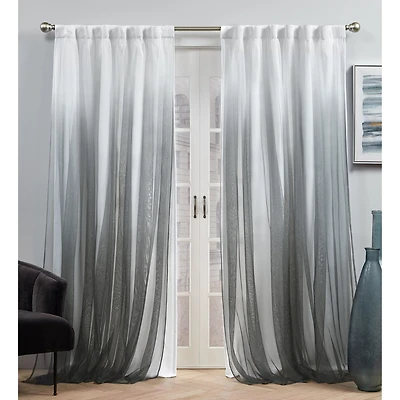 Exclusive Home Curtains Crescendo Tab Top Room Darkening Set of 2 Curtain Panel
