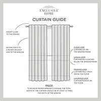 Exclusive Home Curtains Crescendo Tab Top Room Darkening Set of 2 Curtain Panel