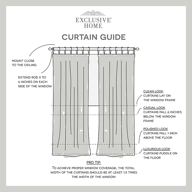 Exclusive Home Curtains Duncan Tab Top Sheer Set of 2 Curtain Panel