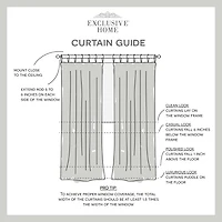 Exclusive Home Curtains Duncan Tab Top Sheer Set of 2 Curtain Panel
