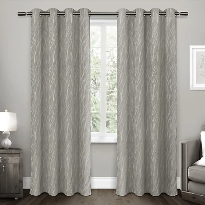Exclusive Home Curtains Forest Hill Patio Grommet Top Room Darkening Single Outdoor Curtain Panel