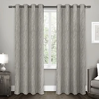 Exclusive Home Curtains Forest Hill Patio Grommet Top Room Darkening Single Outdoor Curtain Panel