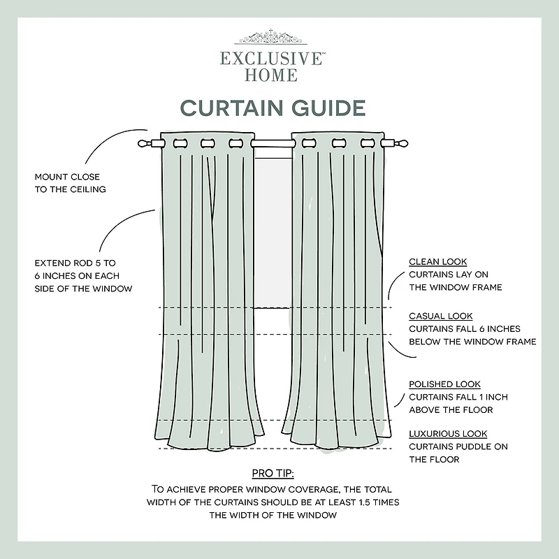 Exclusive Home Curtains Forest Hill Patio Grommet Top Room Darkening Single Outdoor Curtain Panel