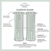 Exclusive Home Curtains Forest Hill Patio Grommet Top Room Darkening Single Outdoor Curtain Panel