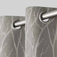 Exclusive Home Curtains Forest Hill Patio Grommet Top Room Darkening Single Outdoor Curtain Panel