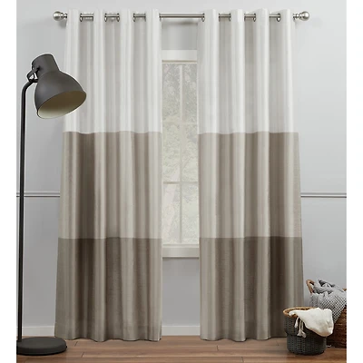 Exclusive Home Curtains Chateau Grommet Top Light-Filtering Set of 2 Curtain Panel