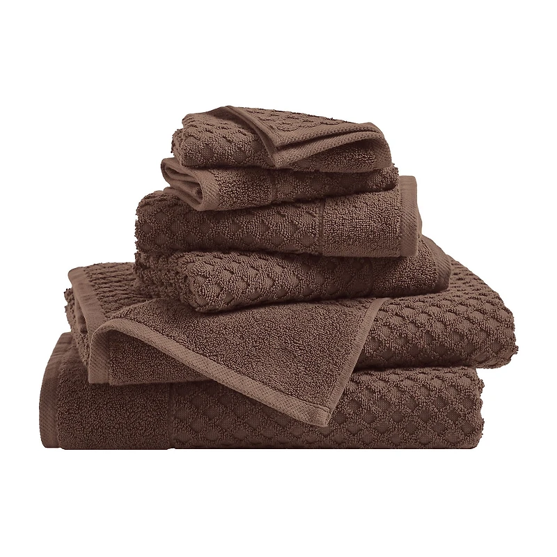 Linery Cotton Textured 6-pc. Quick Dry Bath Towel Set
